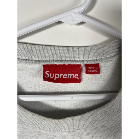 Supreme Gonz Heads Crewneck Sweatshirt Heather Gray Colorful Faces Medium - Picture 6 of 9